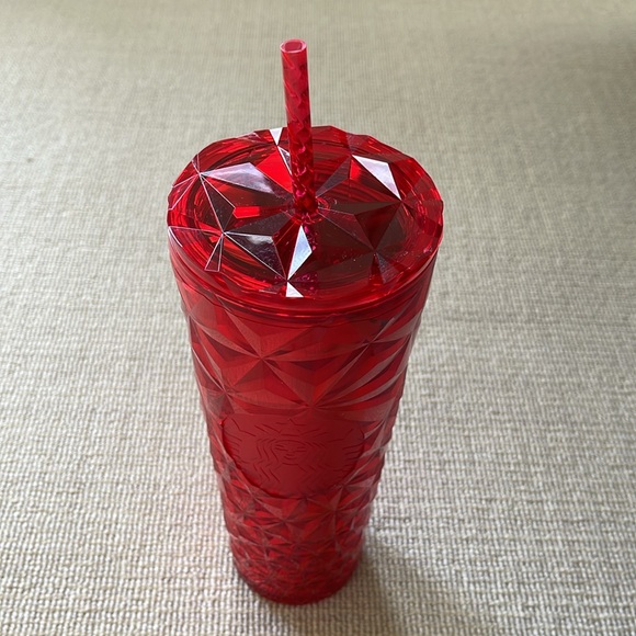 Starbucks Red Jeweled Drinking Cup - Picture 6 of 6
